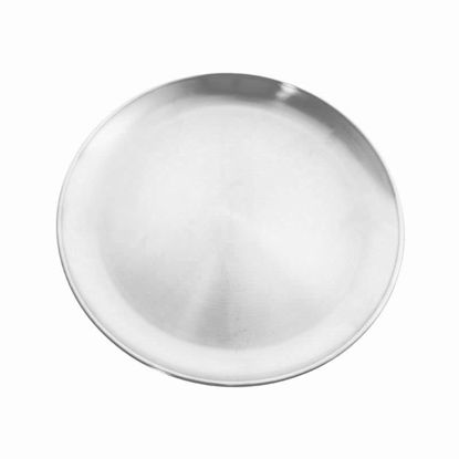Picture of METAL CHARGER PLATE ROUND SILVER MEDIUM D000