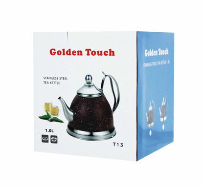 Picture of GOLDEN STAINLESS STEEL TEA KETTLE 1 L