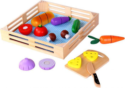 Wooden Cutting Vegetables Set