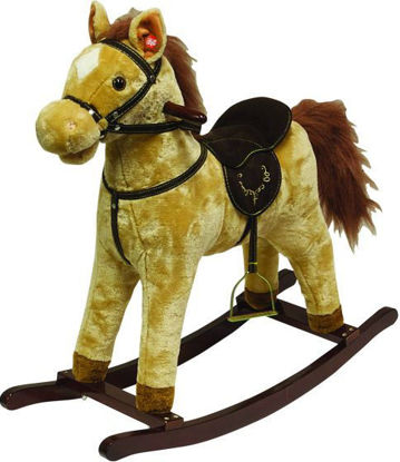 Rocking Horse Tan - Dark Wood Base