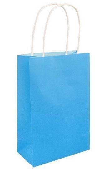 Neon Blue Gift Bag with Handle