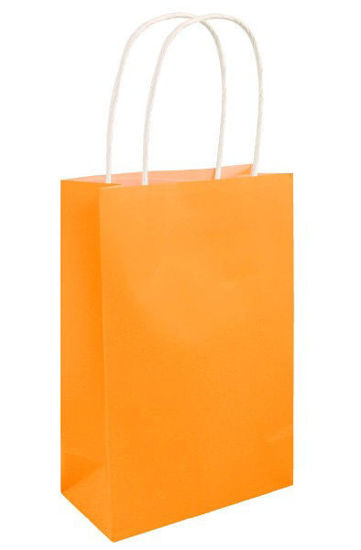 Neon Orange Gift Bag with Handle