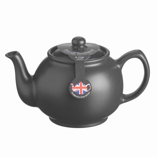 Price & Kensington Matt Black 6 Cup Teapot