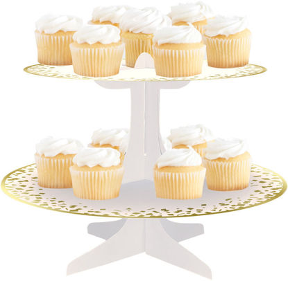 Picture of GOLD FOIL CARDBOARD CUPCAKE STAND