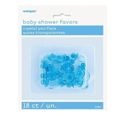 Picture of 1IN BLUE CRYSTAL PACIFIERS (Pack of 18)
