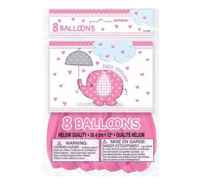 Picture of 12IN UMBRELLAPHANTS PINK BALLOONS (Pack of 8)