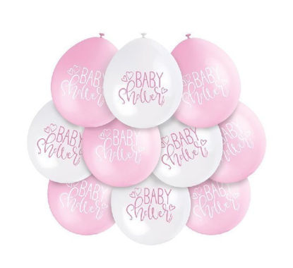 Picture of 9IN PINK BABY SHOWER BALLOONS (Pack of 10)