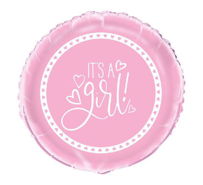 Picture of 18IN PINK BABY SHOWER FOIL BALLOON