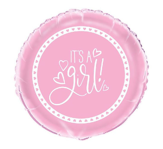 Picture of 18IN PINK BABY SHOWER FOIL BALLOON