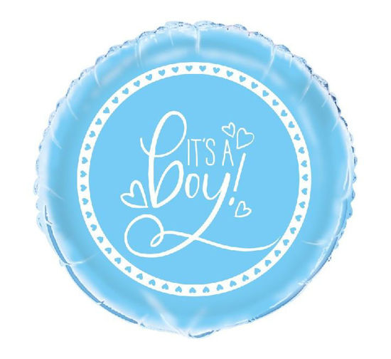 Picture of 18in BLUE BABY SHOWER FOIL BALLOON