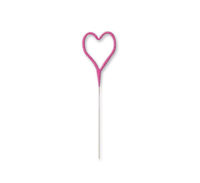 Picture of 7IN HEART SHAPE PINK GLITZ CAKE DECORATION