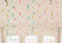 Picture of Pastel Hanging Swirl Decorations