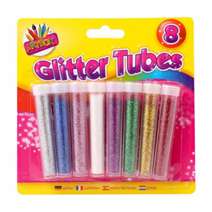 Picture of ART BOX GLITTER TUBES 8