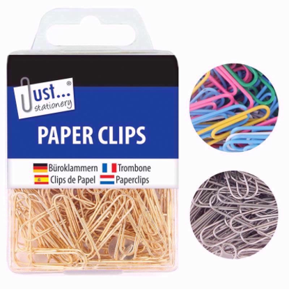 Picture of JUST STATIONERY PAPER CLIPS ASSTD