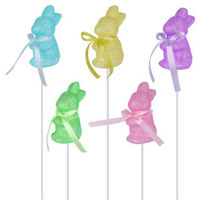 Picture of Glittery Easter Bunny Picks - 24cm