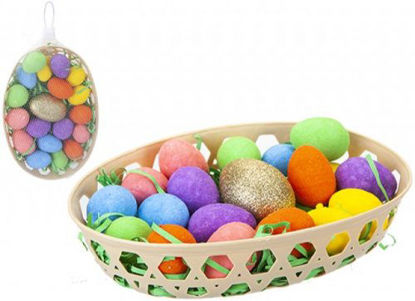 Picture of GOLDEN EGG HUNT SET IN BASKET (Pack of 21)