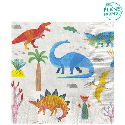 Picture of Little Party Dino Lunch Napkin - 33cm