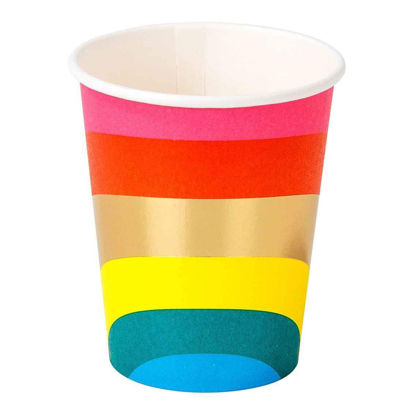 Picture of Rainbow Paper Cups - 250ml