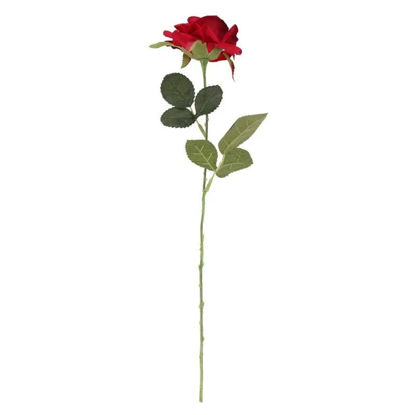 Picture of Luxury Long Stem Silk Red Rose - 59cm