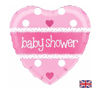 Picture of 18IN BABY SHOWER HEART PINK HOLO FOIL BALLOON