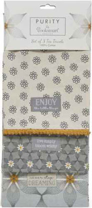 Picture of COOKSMART TEA TOWEL PURITY PK3