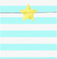 Picture of Light Blue Stripe Paper Treat Bags - 14cm (Pack of 6)