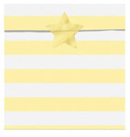 Picture of Pastel Yellow Stripe Paper Treat Bags - 14cm (Pack of 6)