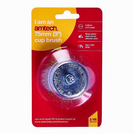 Picture of AMTECH CUP BRUSH 3INCH