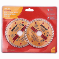 Picture of AMTECH DISC DIAMOND TURBO SET 2PC 115MM