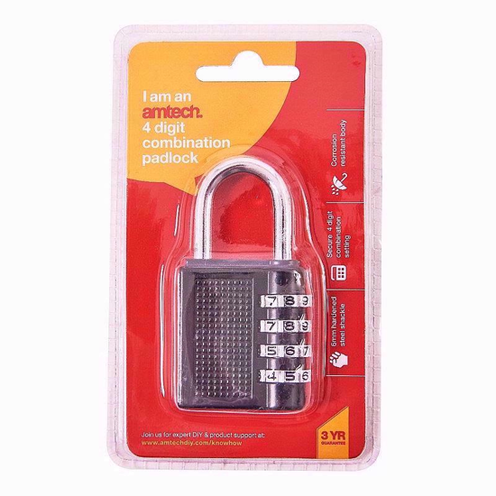 Picture of AMTECH PADLOCK COMBINATION