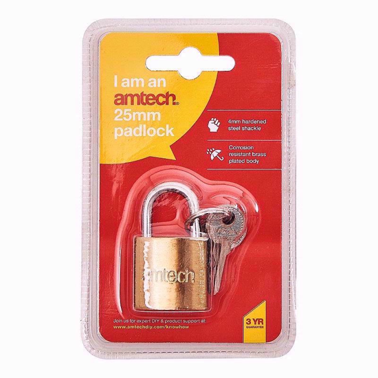 Picture of AMTECH PADLOCK HEAVY DUTY 25MM