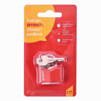 Picture of AMTECH PADLOCK RHOMBIC IRON 25MM