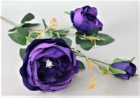 Picture of ENGLISH ROSE SPRAY 63CM PURPLE