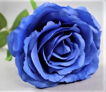 Picture of BLOOMING ROSE STEM 10CM ROYAL BLUE