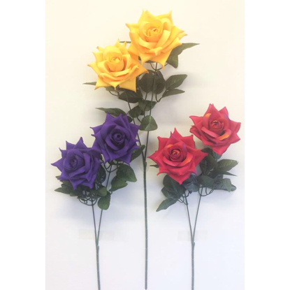Picture of CARNIVAL ROSE SPRAY SINGLE STEM MIX COLOURS