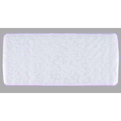 Picture of AQUALONA BATH MAT CONTEMPORARY WHITE 34 X74