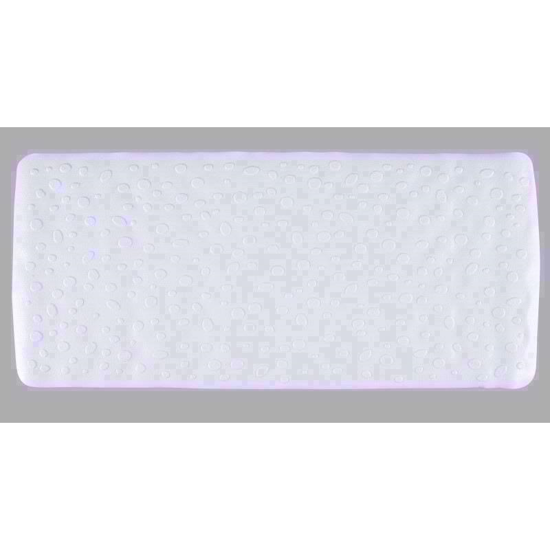 Picture of AQUALONA BATH MAT CONTEMPORARY WHITE 34 X74