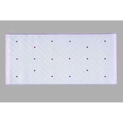 Picture of AQUALONA ROMAN RUBBER BATH MAT WHITE LGE