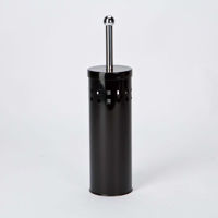 Picture of CHROME TOILET BRUSH & HOLDER BLACK