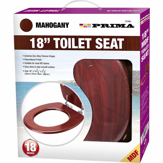 Picture of PRIMA TOILET SEATS MAHOGANY