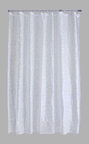 Picture of AQUALONA FIZZ PEVA SHOWER CURTAIN WHITE