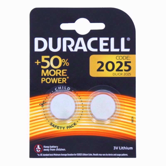 Picture of DURACELL BATTERIES COIN DL2025 TWIN PACK