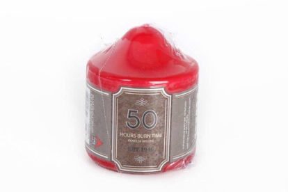 Picture of CANDLE PILLAR CANDLE RED 50HR