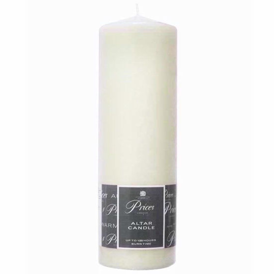 Picture of PRICES PILLAR CANDLE IVORY 25X8CM 