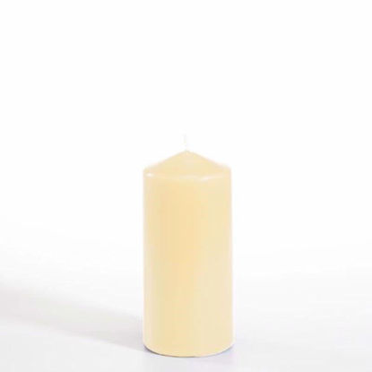 Picture of QUALITATSKERZE PILLAR CANDLE 6X13CM CREAM