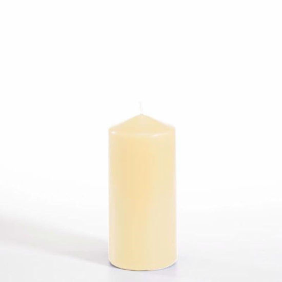 Picture of QUALITATSKERZE PILLAR CANDLE 6X13CM CREAM