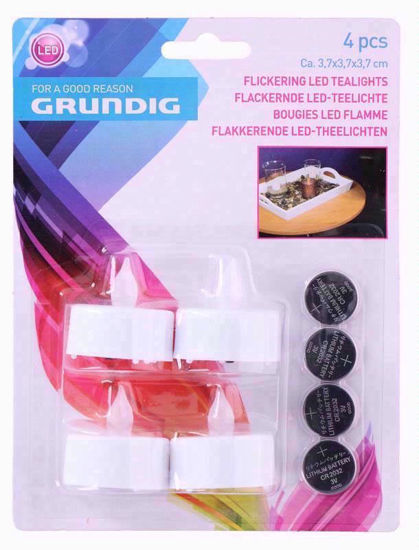 Picture of LED TEALIGHTS FLICKERING 4 TEALIGHTS