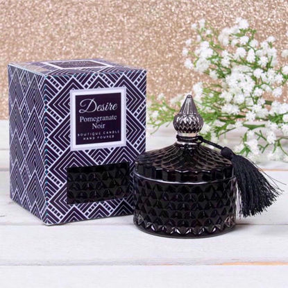 Picture of DESIRE CANDLE JAR POMEGRANATE NOIR 11CM