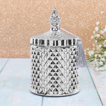 Picture of DESIRE CANDLE JAR SIL VANILLA & ANISE LARGE