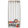Picture of BOLSIUS 10 DINNER CANDLE 23X2CM WHITE